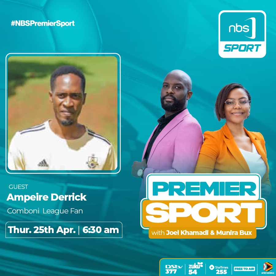 Tune in to @NBSportUg tomorrow from 6:30am.  We live!

There we go! @KawindiTurinawe
@NimurungiSolom1
@KingShots1

#NBSPREMIERSPORT
#ComboniLeague
 #Kingshots