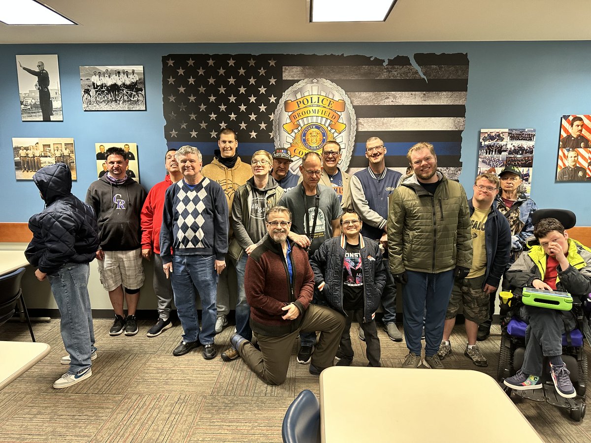 Always a joy when our friends from FRIENDS of Broomfield stop by for a visit! FRIENDS is a local non-profit 'dedicated to enhancing communities by creating opportunities for individuals with intellectual and developmental disabilities.' We look forward to their visit every year!