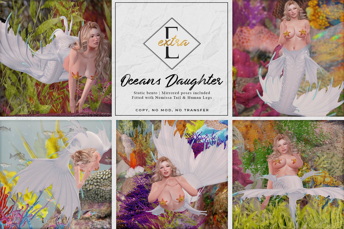 ExtraSL's tweet image. 𝗖𝗼𝗻𝗰𝗵 𝗜𝘀𝗹𝗮𝗻𝗱 𝗙𝗲𝘀𝘁𝗶𝘃𝗮𝗹 𝟱/𝟰 - 𝟱/𝟮𝟱

I went and did something a bit different and tried my hand at working with some tails for Conch! For any of you wanting to be like the people are, there's also human/leg poses built in!

Event Taxi: maps.secondlife.com/secondlife/Con…