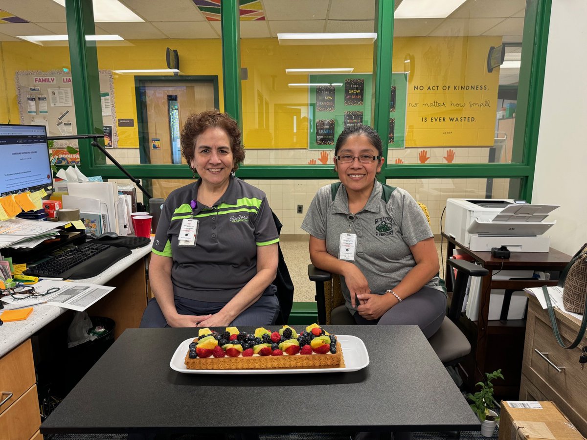 Celebrating these two amazing ladies today! They keep our office running smoothly- we could not do our jobs without them! Happy Professionals' Day! <a href="/GuilfordEle/">Guilford Elementary School</a>