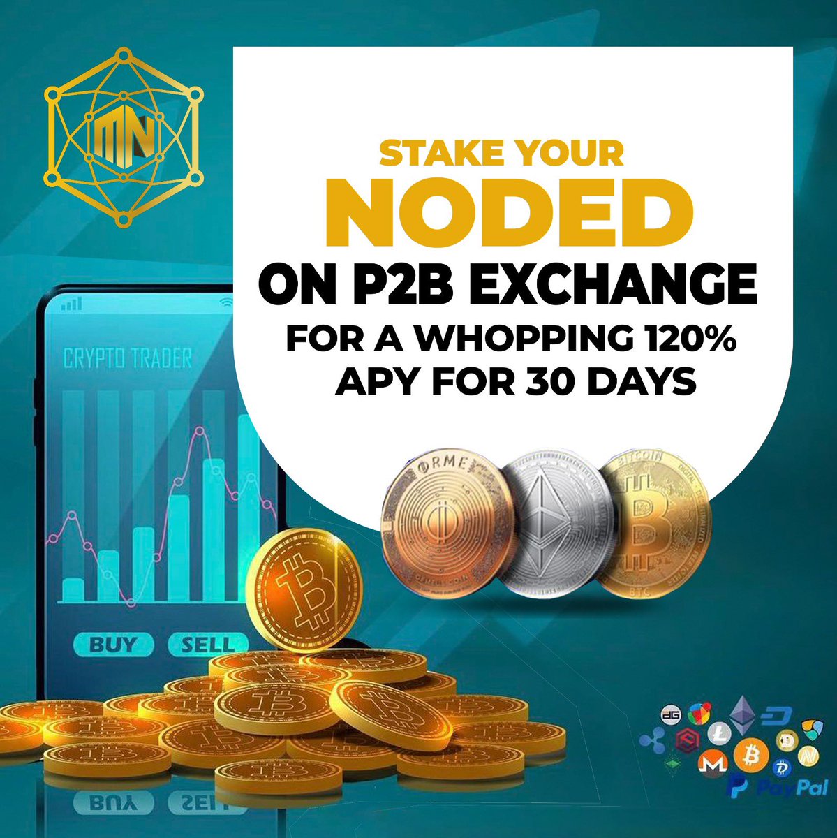masternoded1's tweet photo. Don’t just hold it, #Stake it.

https://t.co/mxv3oq3Yn3

Here is a video guide on how to *STAKE your $NODED on P2b https://t.co/f4AWZA886o