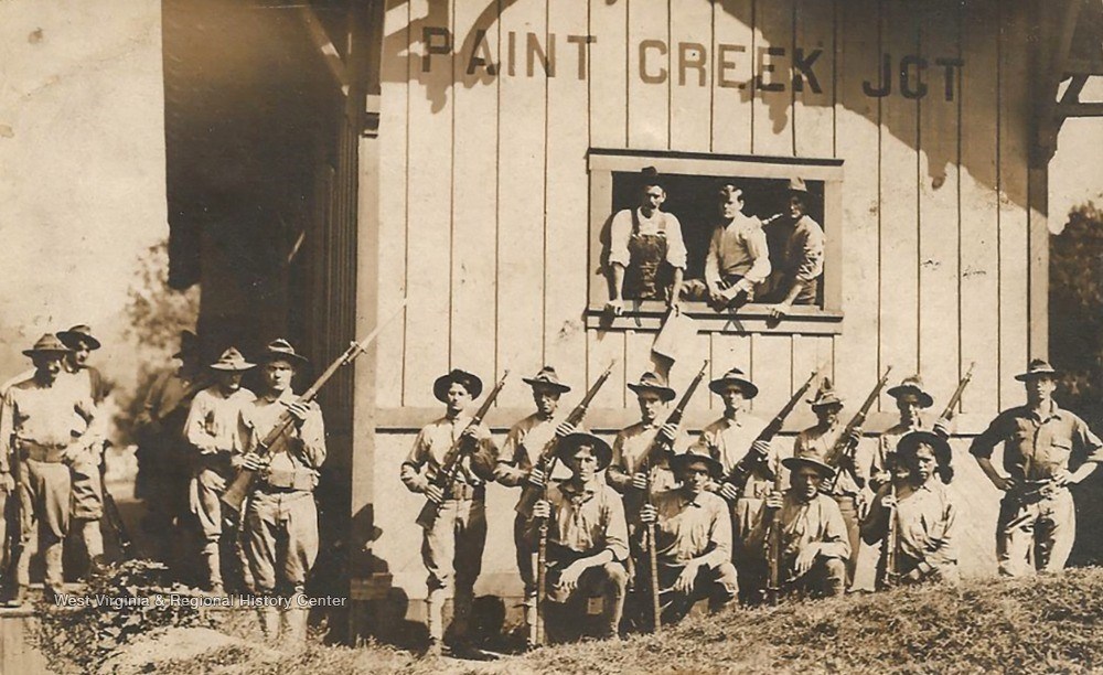 This month in Mine Wars History April 18-30, 1912 – Miners along Paint Creek go on strike after negotiations break down with the coal companies. Miners on Cabin Creek join the strike. The total of workers on strike numbered about 7,500. Including over 30k women and children.