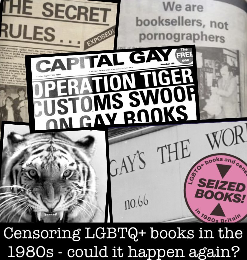 Customs&Excise raided London’s @gaystheword bookshop 40 years ago in a major censorship campaign. More about the story is now coming out. Join @grahammckerrow, @pykelets and Sigrid Nielsen tomorrow at 7pm for a free online event: lavendermenace.org.uk/event/indecent…