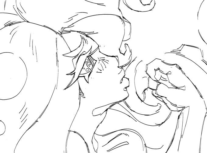 prettiest marina ive ever drawn... also trust pearl will be in the empty space 🙏🙏🙏 (WIP) 