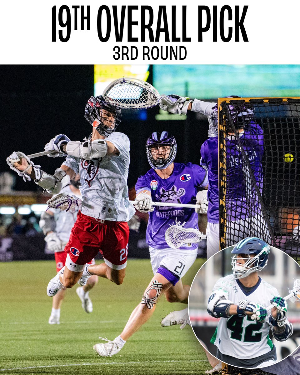 Answer: @Joshbyrne94 was drafted in the THIRD Round in 2017. After being selected 19th overall, he went on to win MLL Rookie of the Year. 👀🏆 Talk about a steal.