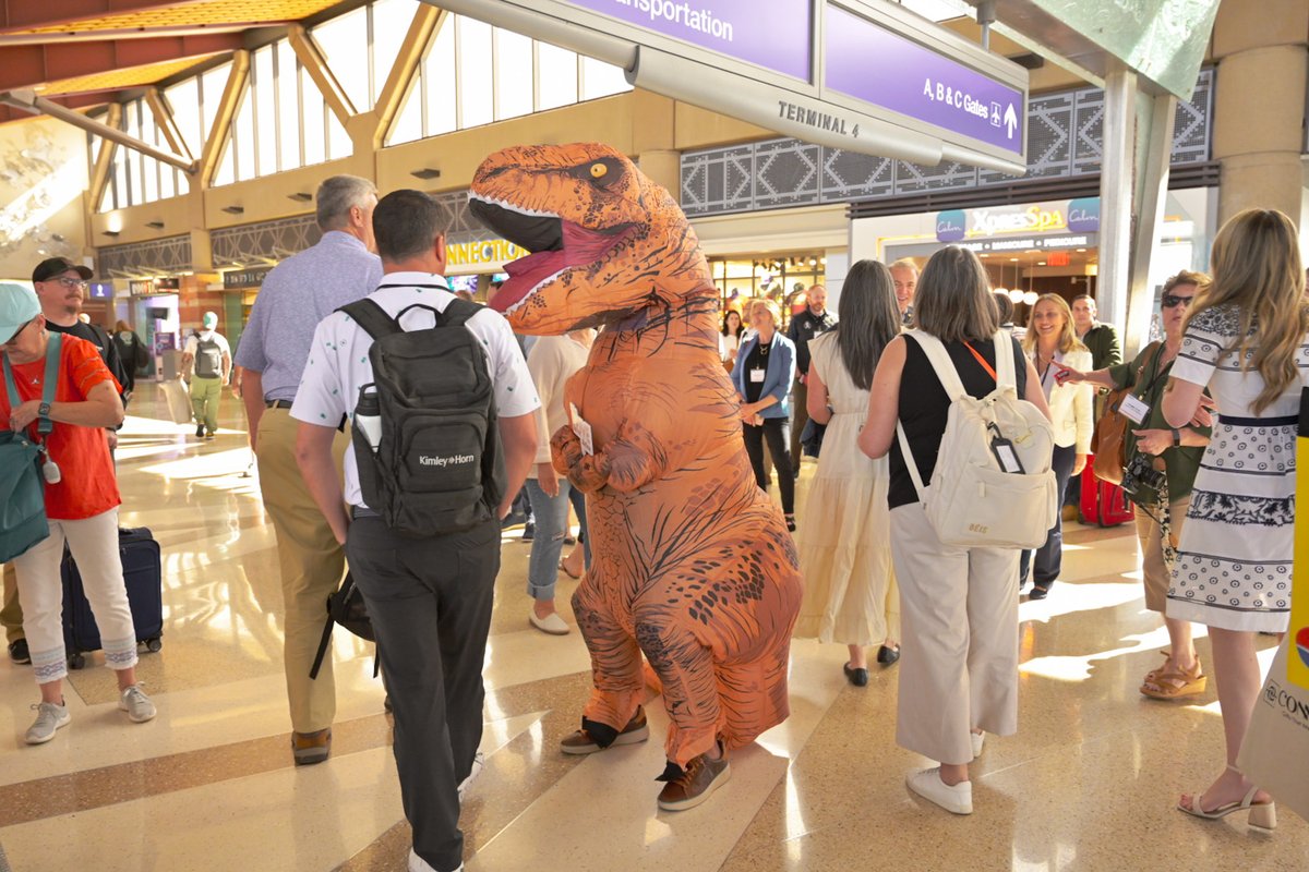 nashchamber's tweet photo. The Leadership Study Mission delegation has arrived to Phoenix, ready for a dino-mite time 🦖! 

Thank you to SouthWest Airlines for the warm reception! #LSM2024 https://t.co/pgxYNOOpMe