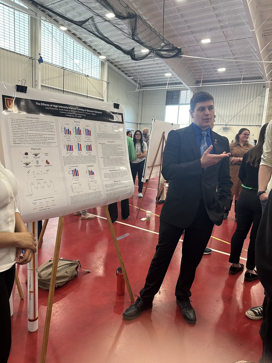 wagner_mj's tweet photo. I’ve had a wonderful year as a VAP at Ursinus! Today the college celebrated student achievement. It has been a pleasure to work with 9 undergraduate research students! Total of 3 posters presented. Talented group of students that bring a lot of passion to what they do! https://t.co/A1BHQMqNYQ