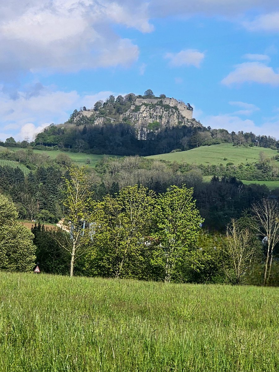 The Hohentwiel is one of the many bizarre volcanic formations of the Hegau region. The fortress up there is one of the largest in Germany. It was the residence of the Dukes of Swabia and Württemberg.