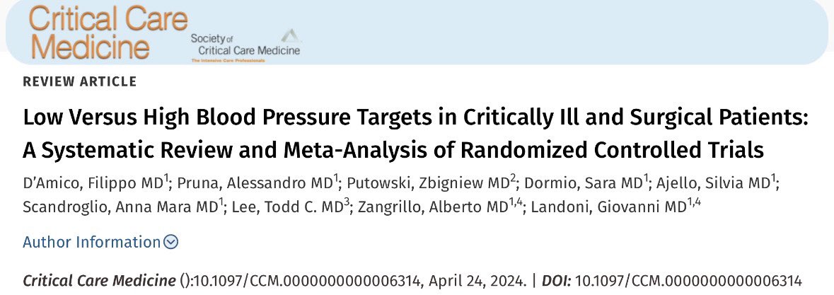 1/2 🌟 Highlights: Critically ill patients experiencing even more pronounced benefits with lower BP targets 36.7% vs. 39.7%; RR 0.93, p=.04 🔍 In our study, TSA indicated that the required sample size was achieved in critically ill patients. What does this mean?…