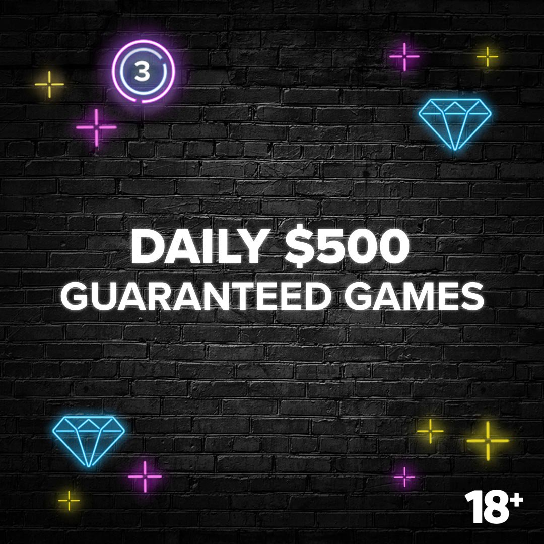 Starting 12 am CT every Fri-Sun in Suite 75 and Stardust rooms: first game offers a $500 Guaranteed prize, followed by $75 Guaranteed games each hour! 18+ 👉 bit.ly/3Qh5tmb