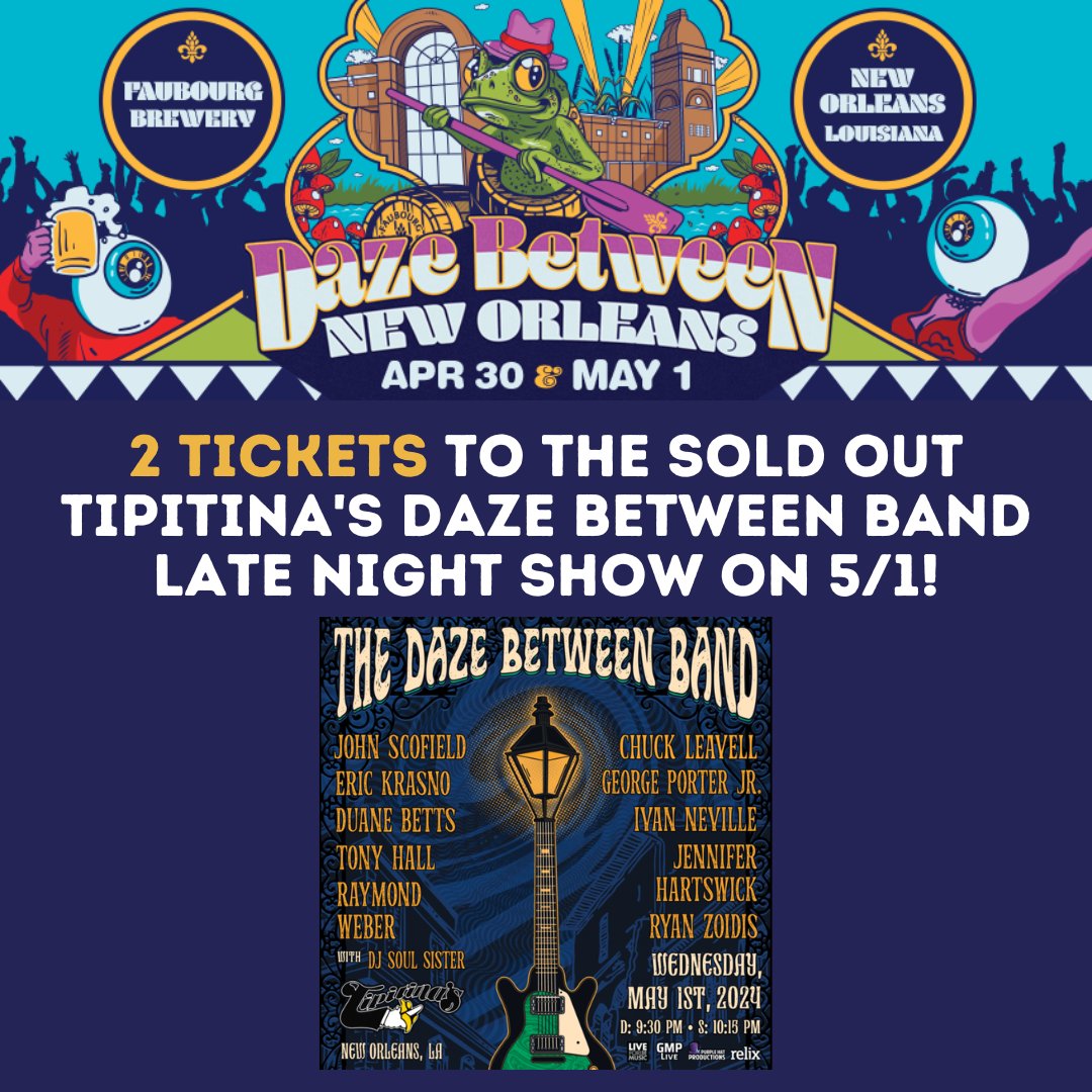 dazebetweennola (@dazebetweennola) on Twitter photo The Daze Between x <a href="/RexFoundation/">RexFoundation</a> auction closes TONIGHT! All proceeds from this auction will provide Rex with valuable funds to continue our support of New Orleans based non-profit organizations. Auction closes Wednesday 4/24 at 10 PM CT. Visit nola.givesmart.com to bid! The Daze Between x <a href="/RexFoundation/">RexFoundation</a> auction closes TONIGHT! All proceeds from this auction will provide Rex with valuable funds to continue our support of New Orleans based non-profit organizations. Auction closes Wednesday 4/24 at 10 PM CT. Visit nola.givesmart.com to bid!
