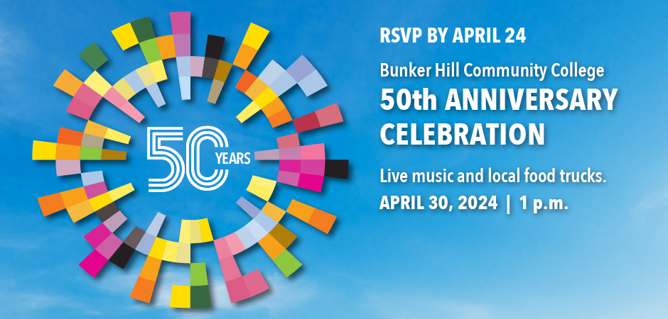 A reminder, today is the deadline to RSVP for our 50th Anniversary Celebration. We hope to see you there! bhcc.edu/50years/
