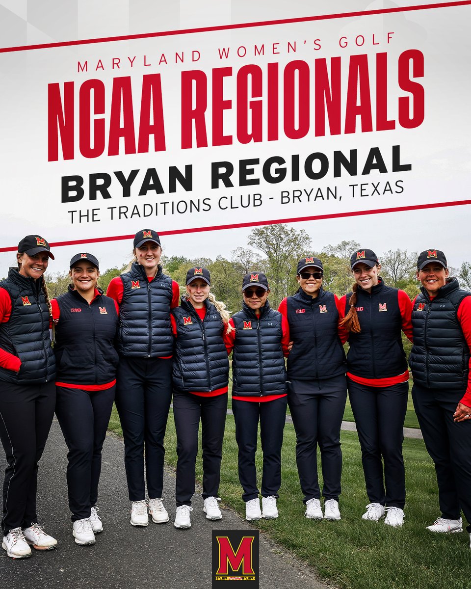 Headed to Texas‼️ The Terps are the No. 7 seed in the Bryan Regional and will play in NCAA Regionals at The Traditions Club #FearTheTurtle 🐢