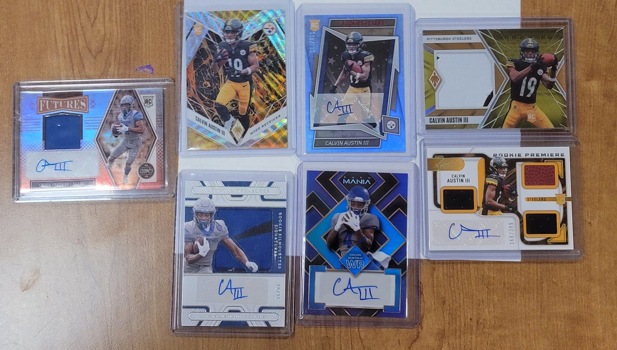 SlobbyH's tweet image. Calvin Austin III lot - $65 shipped

@sports_sell @HobbyRetweet_ @ILOVECOLLECTIN1