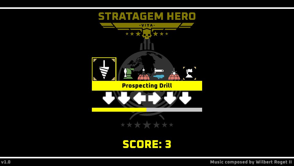 VitaDB1's tweet photo. StratagemHeroVita v.1.0 by @MEGAgameBoy can now be downloaded from VitaDB or VitaDB Downloader! More info is available here: https://t.co/qR35C5eJRf https://t.co/yiIUtQ5lde