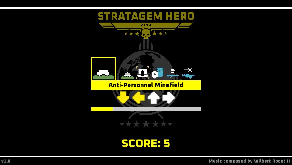 VitaDB1's tweet photo. StratagemHeroVita v.1.0 by @MEGAgameBoy can now be downloaded from VitaDB or VitaDB Downloader! More info is available here: https://t.co/qR35C5eJRf https://t.co/yiIUtQ5lde