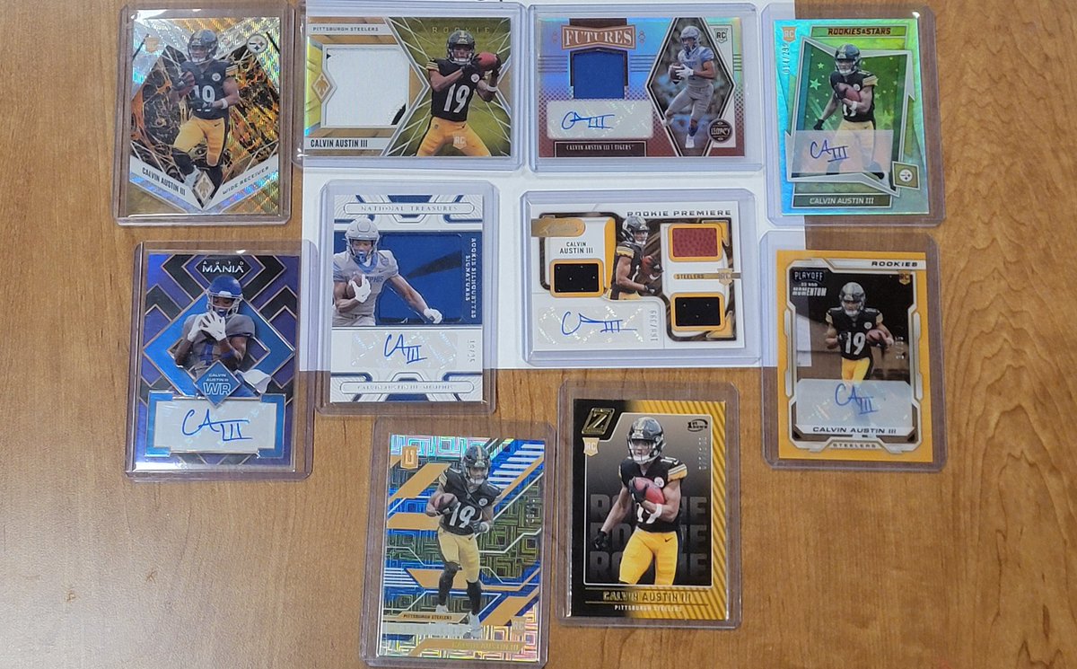 SlobbyH's tweet image. Calvin Austin III lot - $65 shipped

@sports_sell @HobbyRetweet_ @ILOVECOLLECTIN1
