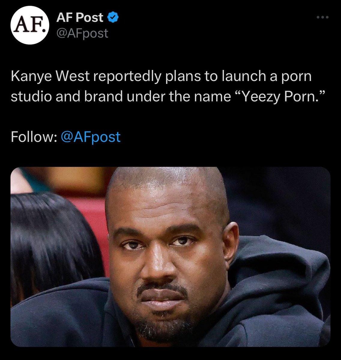 Excited to announce my partnership with @nero and @kanyewest on our new production endeavor. Be sure to look for our first feature film, ‘The Buck Stops Here!’” twitter.com/AFpost/status/…