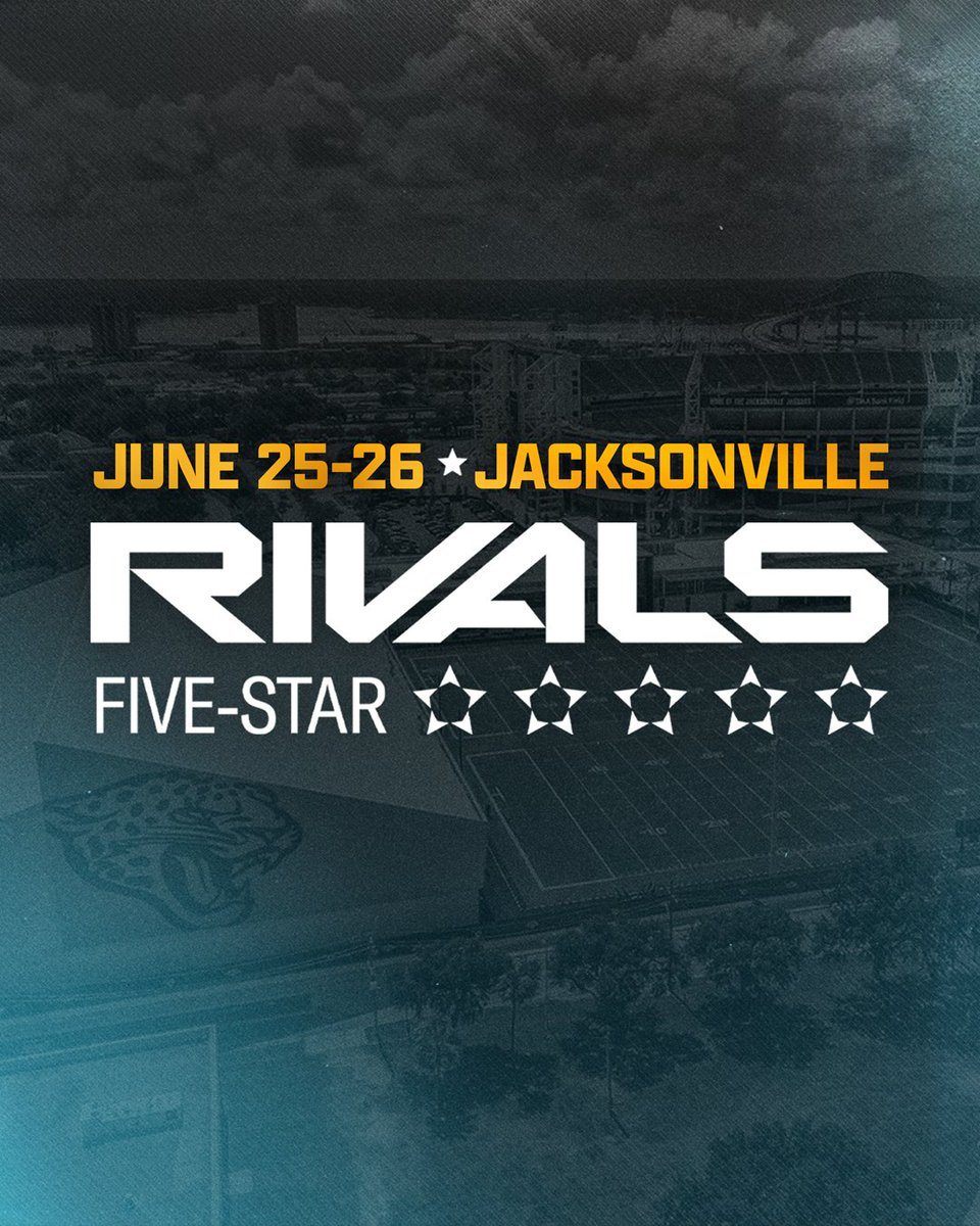 The Rivals Five-Star – the country's elite high school football event that culminates the 2024 Rivals Camp Series circuit – will return this summer for its 10th edition, with the NFL’s Jacksonville Jaguars playing host: Click for all the details >> bit.ly/3UbDUvv