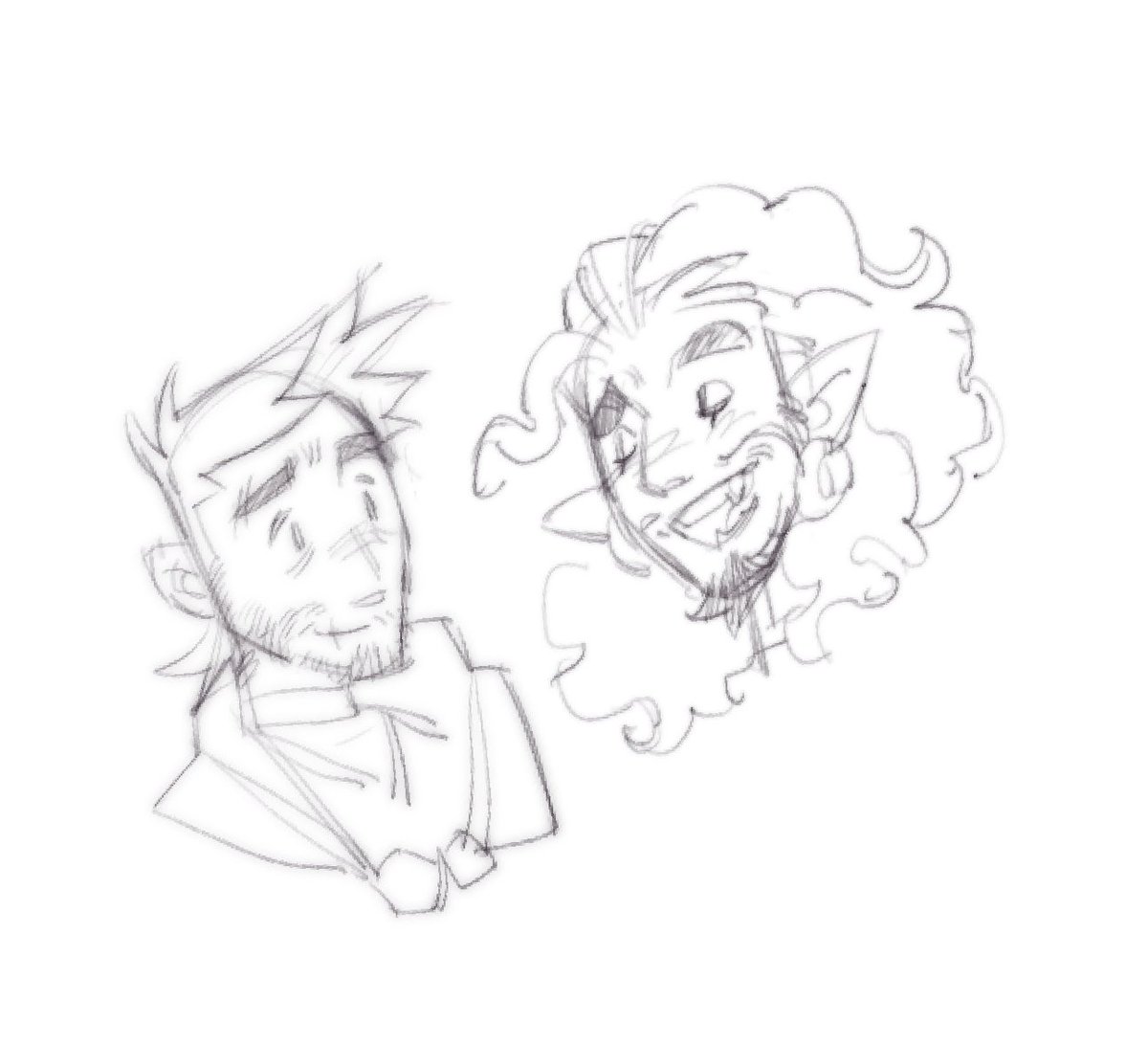 Messy wrathion and Anduin in sketch
