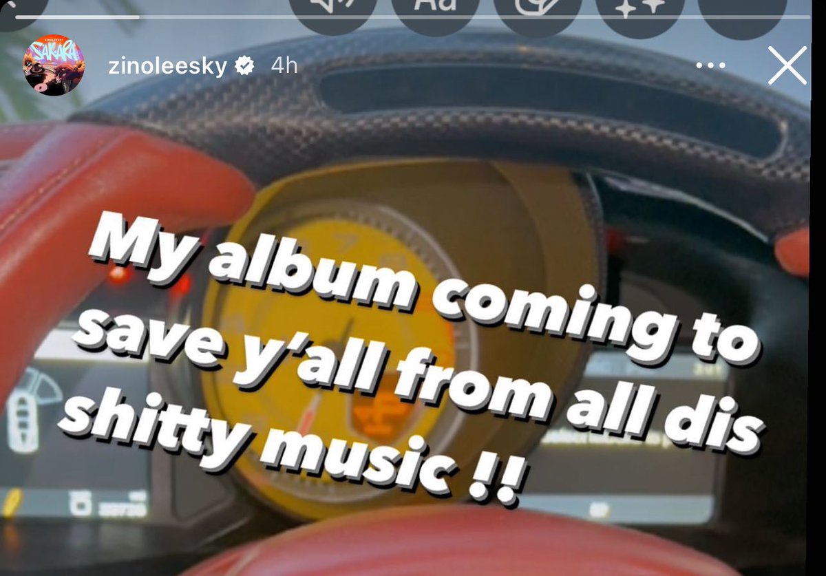 🚨Zinoleesky announces his debut album is on the way: “My album coming to save y’all from all dis shitty music” 📀🤔🗣️