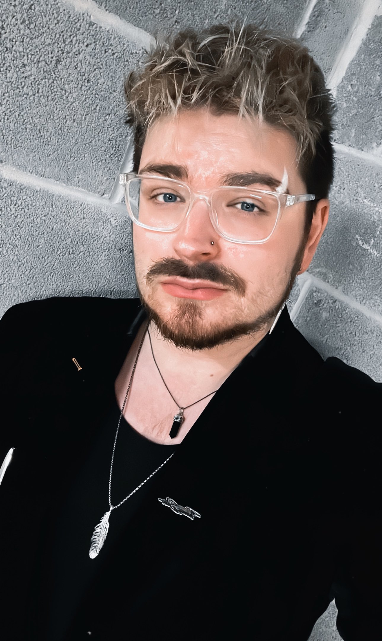 Aaron on X New glasses and nose piercing https t zs1XZ4kdef X
