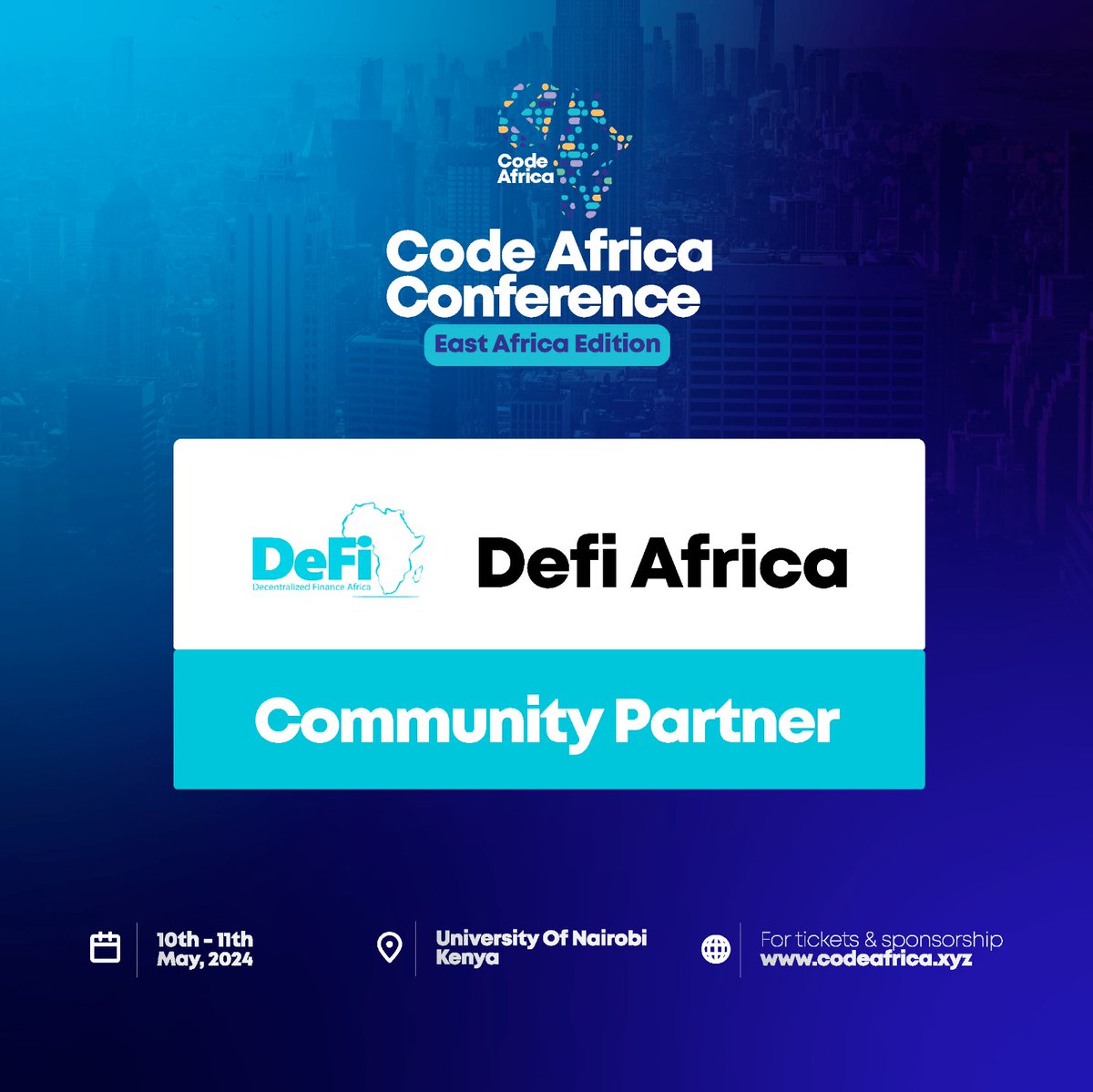🎤📢 Exciting Partnership Announcement! 🌍 From Ghana to Kenya, and across Africa, we're thrilled to announce our collaboration with Code Africa to support the upcoming Code Africa Conference, East Africa Edition. Let's chart a path together towards success! @memoiafrica #Africa