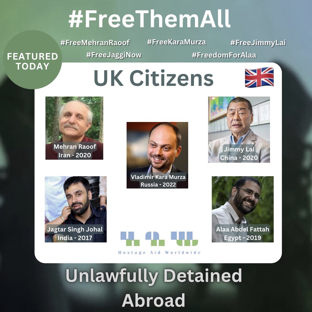 UK citizens unlawfully detained abroad suffer endlessly because of their govt's failure to take action to bring them home. @RishiSunak @David_Cameron, will you address this concern & develop a plan to bring your citizens home? Jagtar Singh Johal: #India Alaa Abdel Fattah: #Egypt