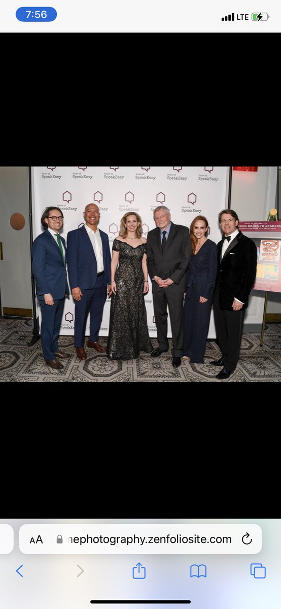 An honor & fun to be 1 of the 3 speakers for such a good cause. Faith Salie—Emmy-winning @CBSNews contributor, @NPR panelist, & fellow author—was fire. Erik Larson—author of 6 NYT bestsellers—was hilarious. ‘24 Benefit to support the mission of the @houseofspeakeasy.