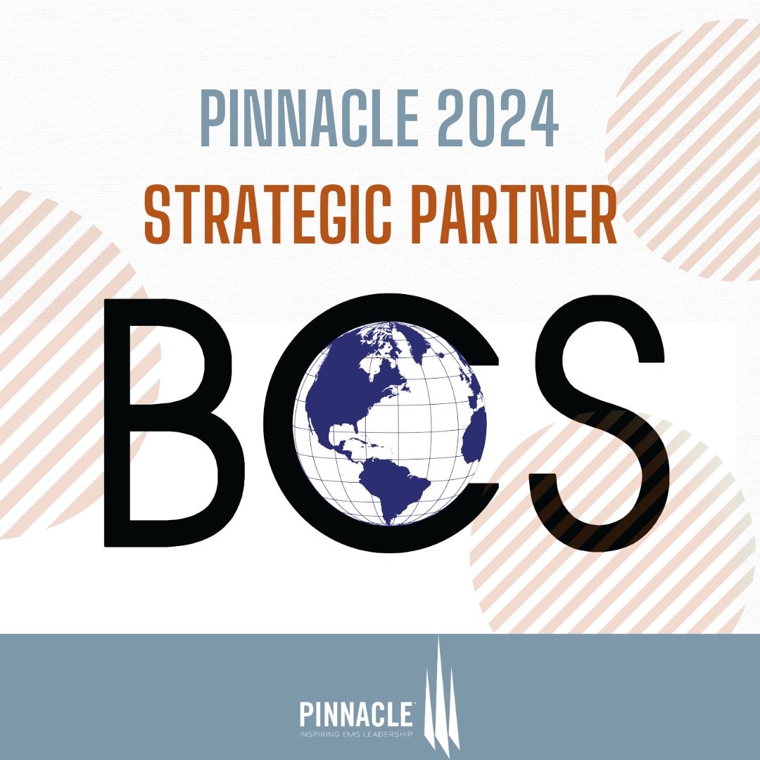 Thank you to our Pinnacle Strategic Partner, Bradshaw Consulting Services.

You can visit with them in Marco Island or learn more at bcs-gis.com.

@bcsgis
#Pinnacle2024 #EMS #EMSleaders #PinnacleEMS #fitchassoc #marcoisland