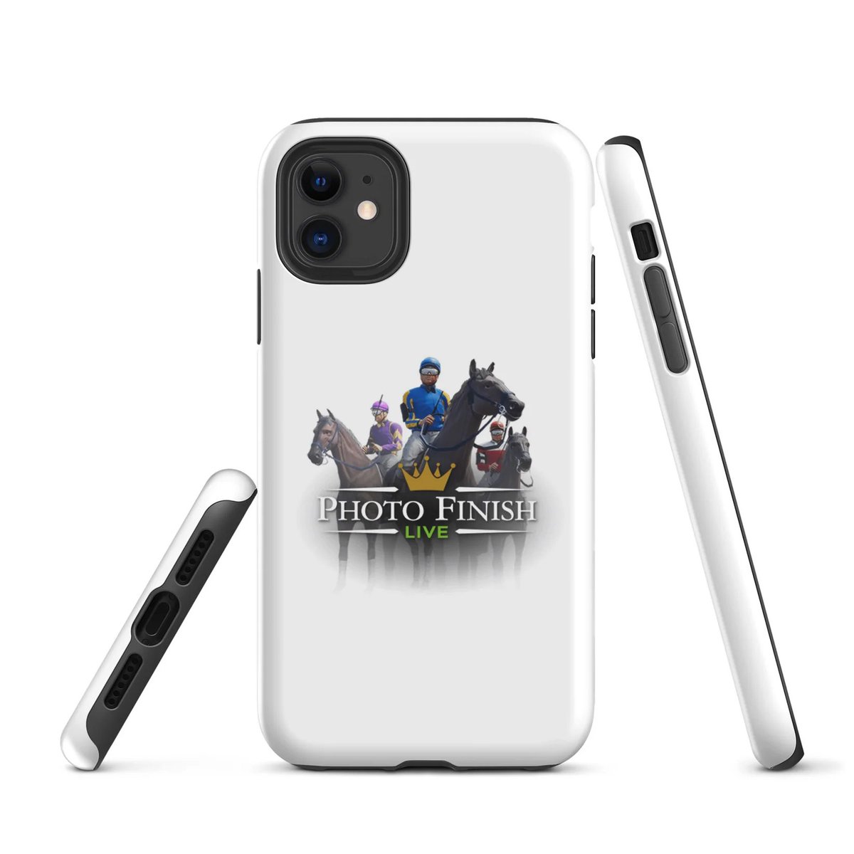 ThirdTimeSwag's tweet photo. *** NEW ARRIVALS ***

Be sure to check out https://t.co/lioSneoKt8 for the latest hot swag that just hit the shelf ! We got iPhone cases !

PSA - We can do custom stable swag with your stable logo ! See our website for details !

@photofinishgame @ThirdTimeSwag 
#NFT #HorseRacing https://t.co/BxRy87cMnT