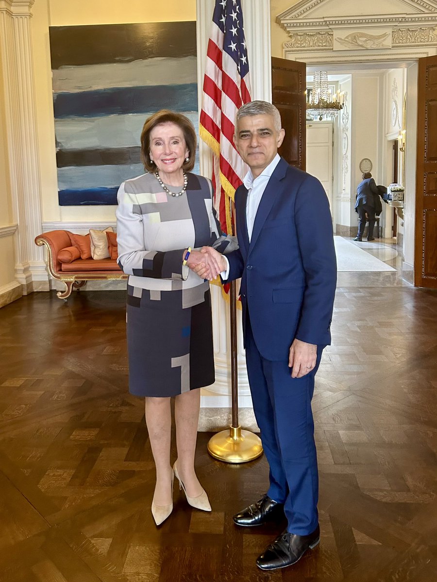 Today, I was pleased to meet with @MayorofLondon Sadiq Khan to support his leadership and discuss his efforts to achieve a fairer and more equitable London for all.