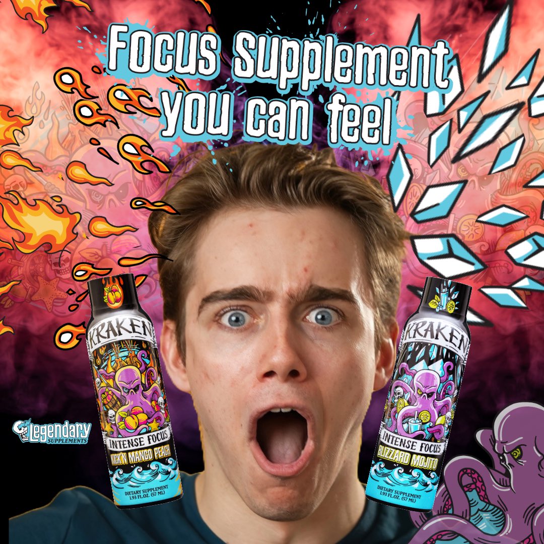 legendary_supps's tweet photo. 🌊 Dive into the intense flavors of Kraken Intense Focus – the key to unlocking your legendary potential! 💥 With each sip, you'll experience a sensory reset like no other, clearing the way for our legendary nootropics to kick in and supercharge your focus. 🧠✨ https://t.co/PCJdASTmtF