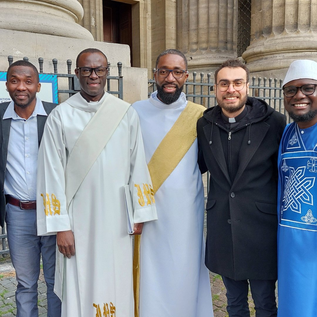 🎉Seventeen Jesuits were ordained deacons on Saturday April 20, at Saint-Sulpice Church in Paris, including our Haitian brother Rivelt Silnéus, SJ. Join us in congratulating Rivelt on this significant milestone, and let us keep him and Haiti, his native country, in our prayers.
