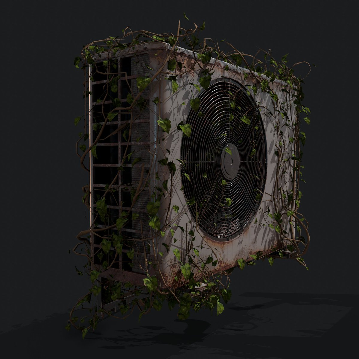 geared3d's tweet photo. Created an old AC unit as a hero prop to get back into doing some more environment art. This will eventually be part of a bigger scene but for now want to show off the AC. I have more images over on ArtStation, feel free to take a look.

https://t.co/TAHb29EKpM https://t.co/rQaZN5Pv6X