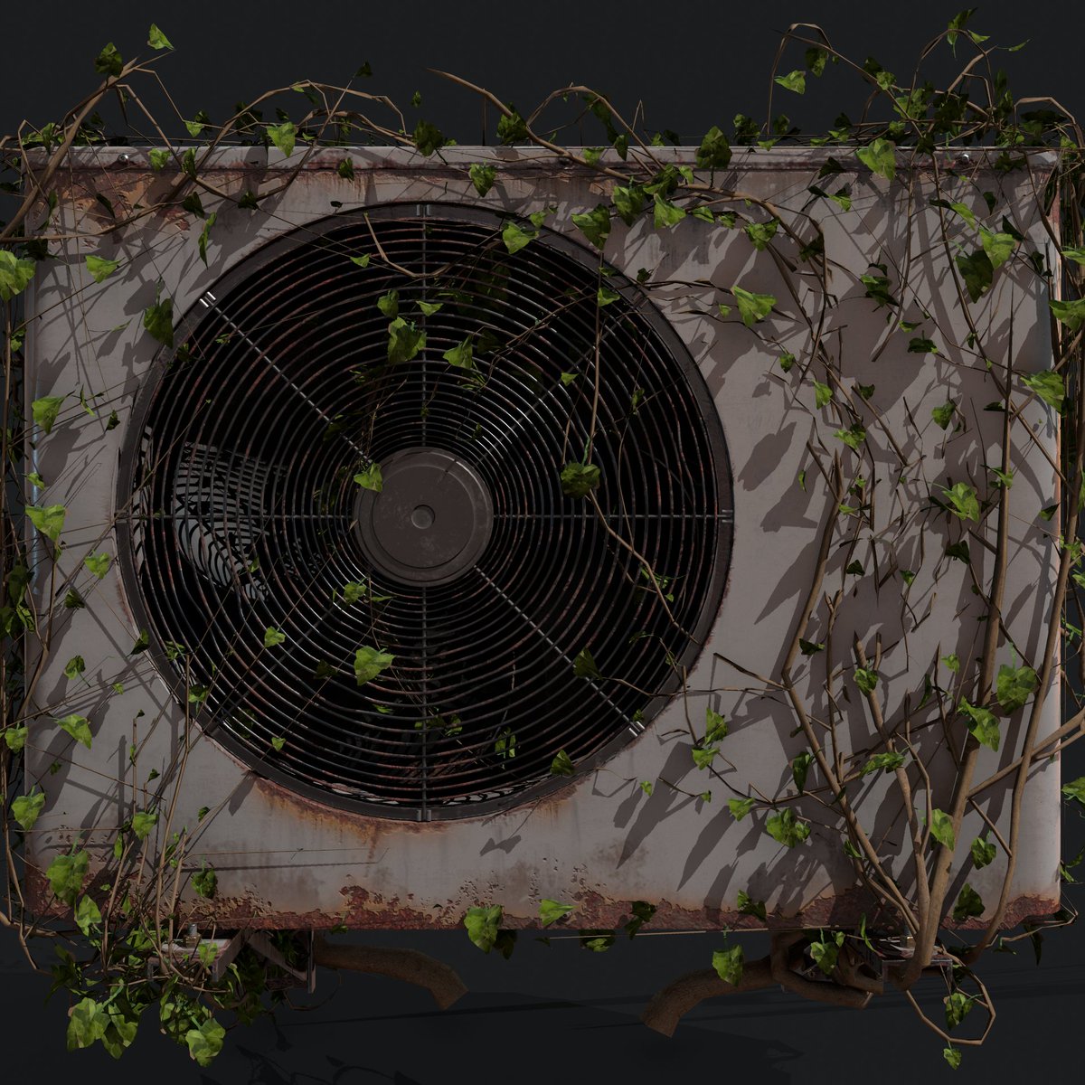 geared3d's tweet photo. Created an old AC unit as a hero prop to get back into doing some more environment art. This will eventually be part of a bigger scene but for now want to show off the AC. I have more images over on ArtStation, feel free to take a look.

https://t.co/TAHb29EKpM https://t.co/rQaZN5Pv6X