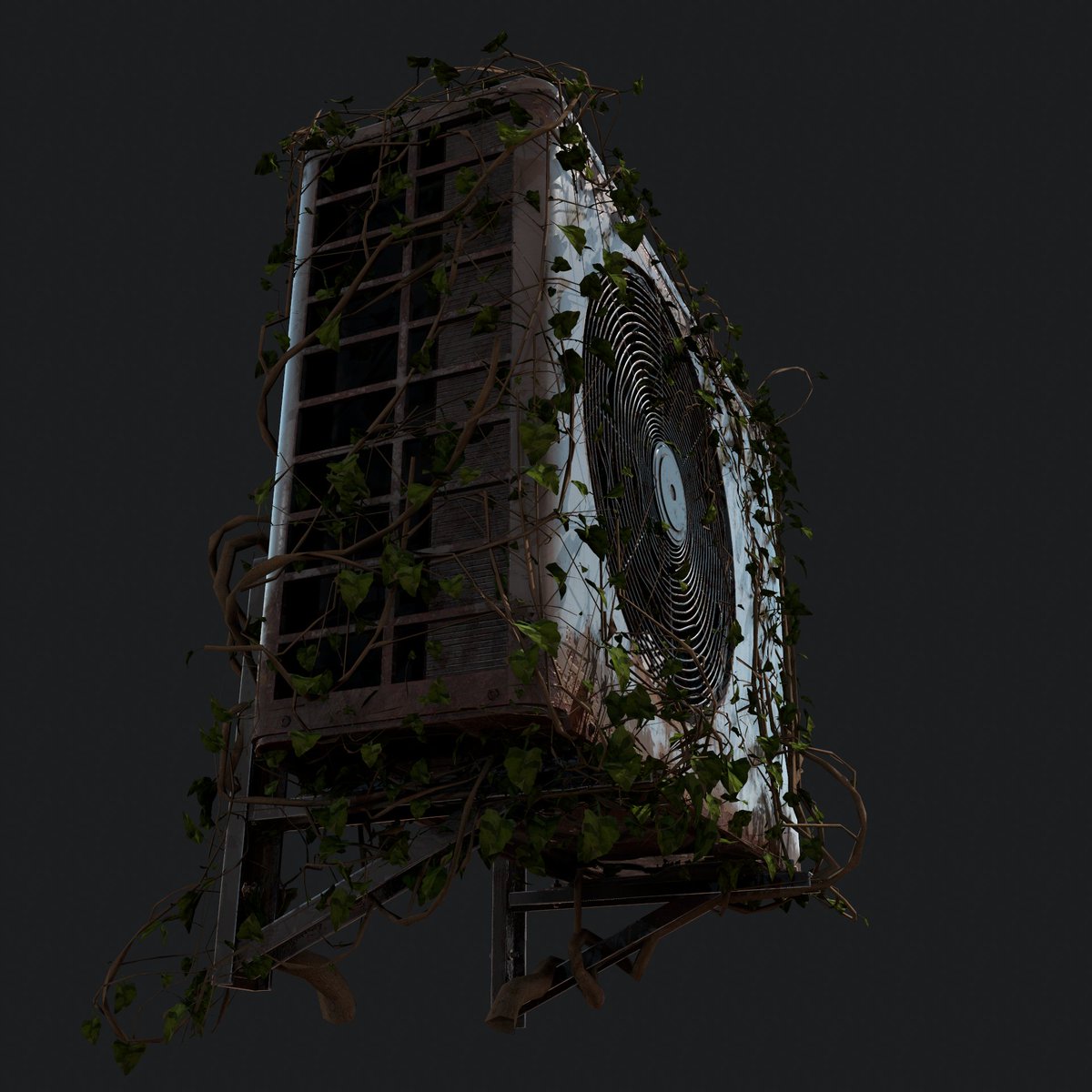 geared3d's tweet photo. Created an old AC unit as a hero prop to get back into doing some more environment art. This will eventually be part of a bigger scene but for now want to show off the AC. I have more images over on ArtStation, feel free to take a look.

https://t.co/TAHb29EKpM https://t.co/rQaZN5Pv6X