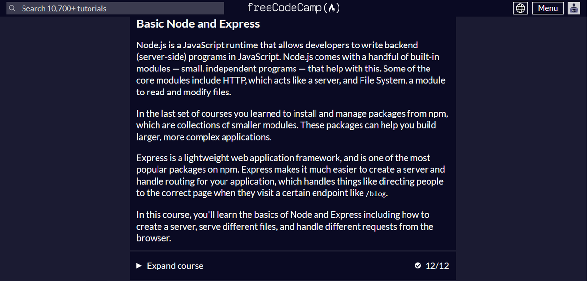 george5_star's tweet photo. Day 2 of #100DaysOfCode :
I got into Node.js & Express on @freeCodeCamp.
I learned to wield the power of backend development.
Excited to create servers, serve files, and explore routing!
#NodeJS #Express #buildinpublic #CodeforLife https://t.co/F30gpVEa0i