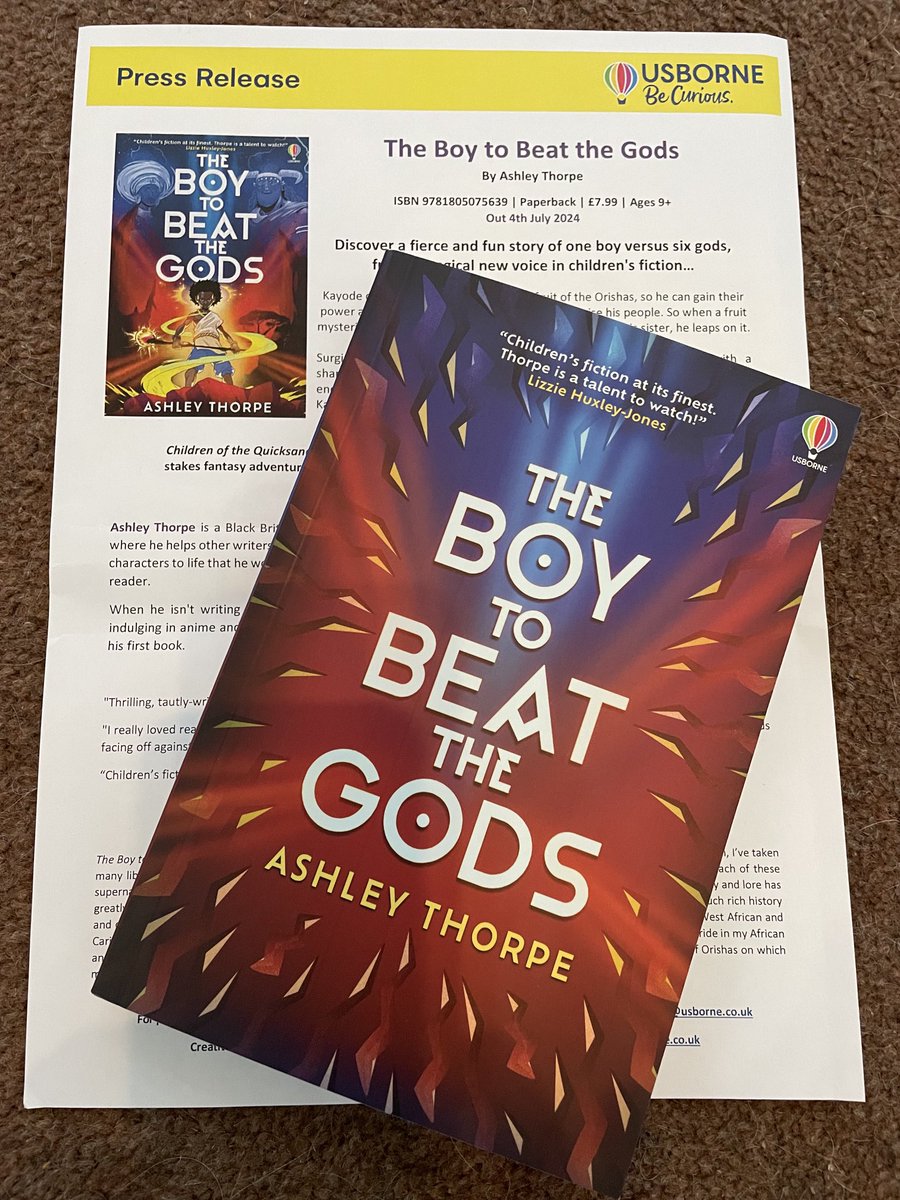 Brilliant book post! Thank you ⁦@Usborne⁩ ⁦@ashley__thorpe⁩ #TheBoytoBeattheGods