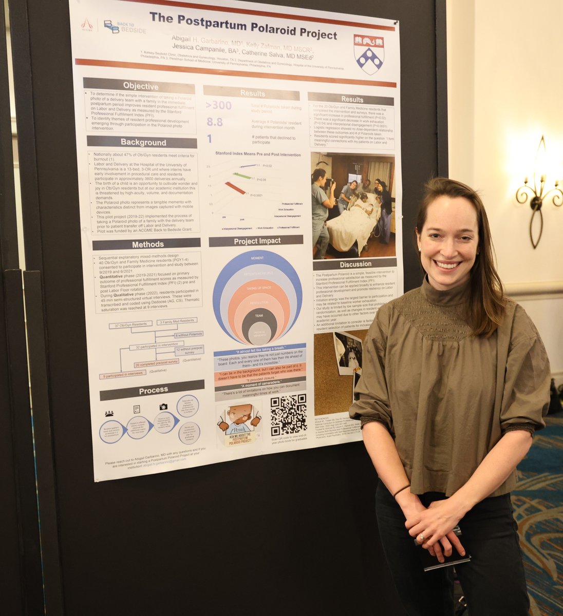Now on the #ACGME Blog! The final post in this year's Behind the Poster series is our Q and A with #ACGME2024 poster presenter Abigail Garbarino, MD, who discussed her team's study, 'The Postpartum Polaroid Project: A Mixed-Methods Study Evaluating Resident Use of Polaroid Photos…