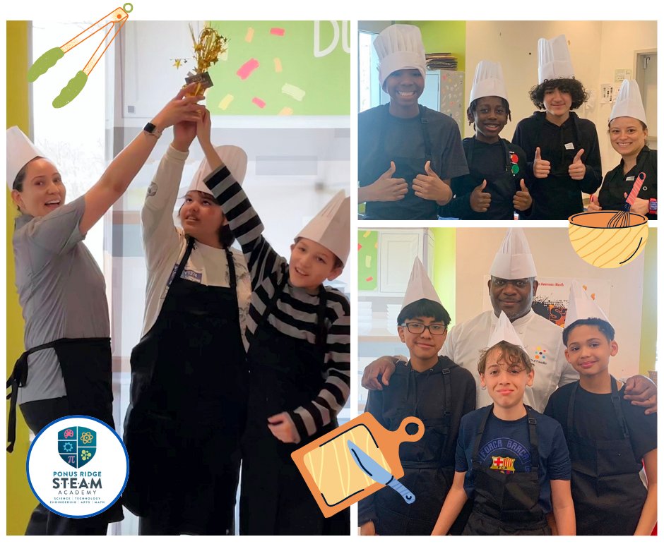 Congratulations to Dorian Gonzalez (6) and Dylan Cunin (6), winners of our first “Ponus Chop’t” STEAM Day Cook-Off. The young chefs cooked a delicious Chana sauce that everyone in the school will get to try at lunch during STEAM Day on Friday. Click here: bit.ly/3xYsfIV
