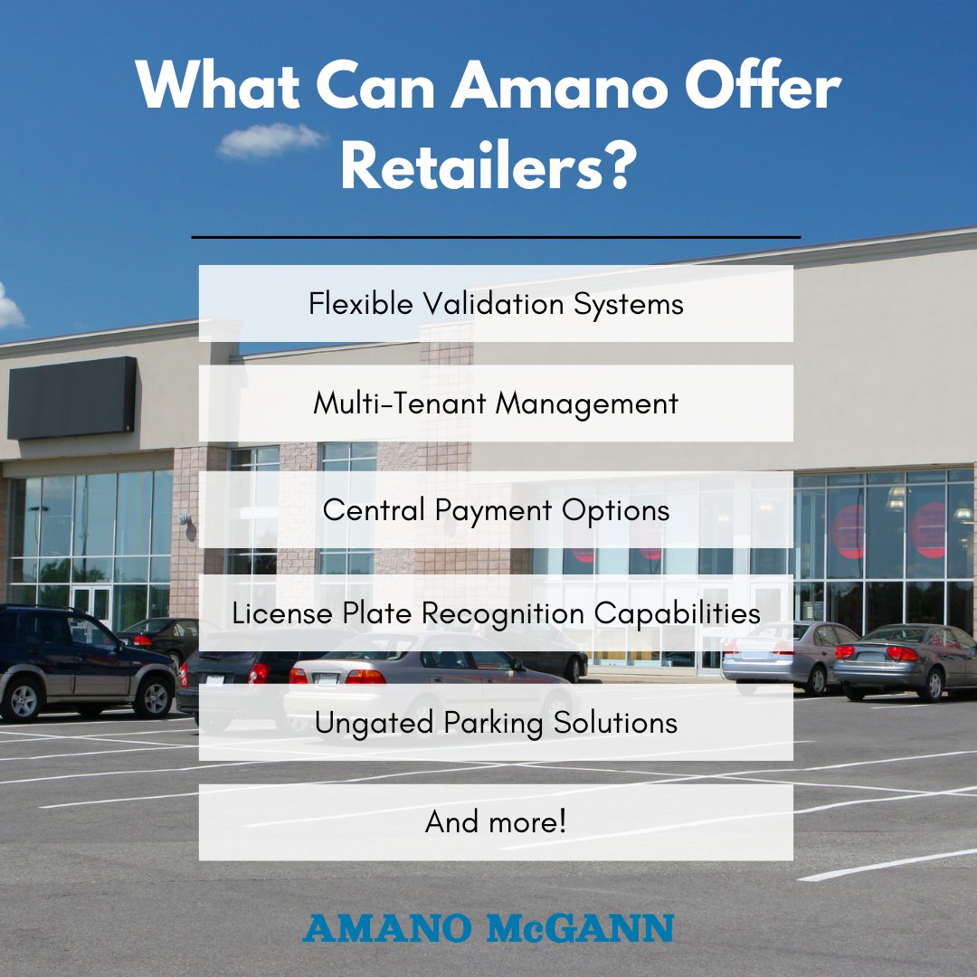 From streamlined entry and exit systems to real-time occupancy monitoring, Amano ensures a hassle-free #parking experience for your shoppers. Maximize space utilization, and minimize congestion with our customized solutions designed to meet the unique needs of #retail properties.