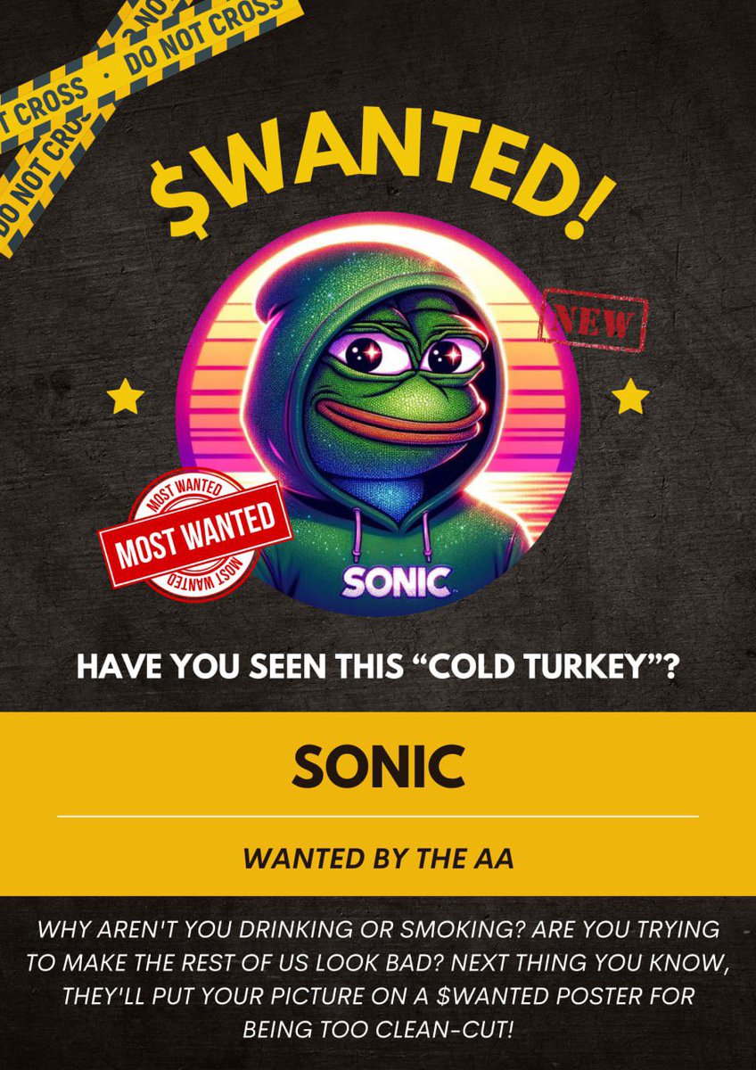 Chris_MKong's tweet photo. @SuperSonicGems1 @PepeCommunity_ Persistence Overcomes Resistance 👊
You’re $WANTED on @solana
#Wanted #Sol #CryptosMostWanted https://t.co/uCf5gDNsXf