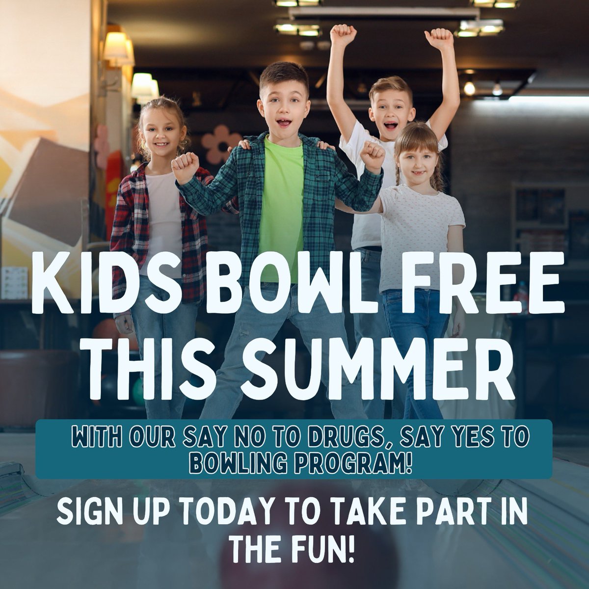 Join us for an unforgettable summer at Back Alley Bowling! Kids age 14 and under bowl one game FREE every day 6/3 - 8/23 with our Kids Summer Pass! Additional games can be purchased for just $1 each. SIGN UP HERE: bit.ly/BABKidsSummerP…