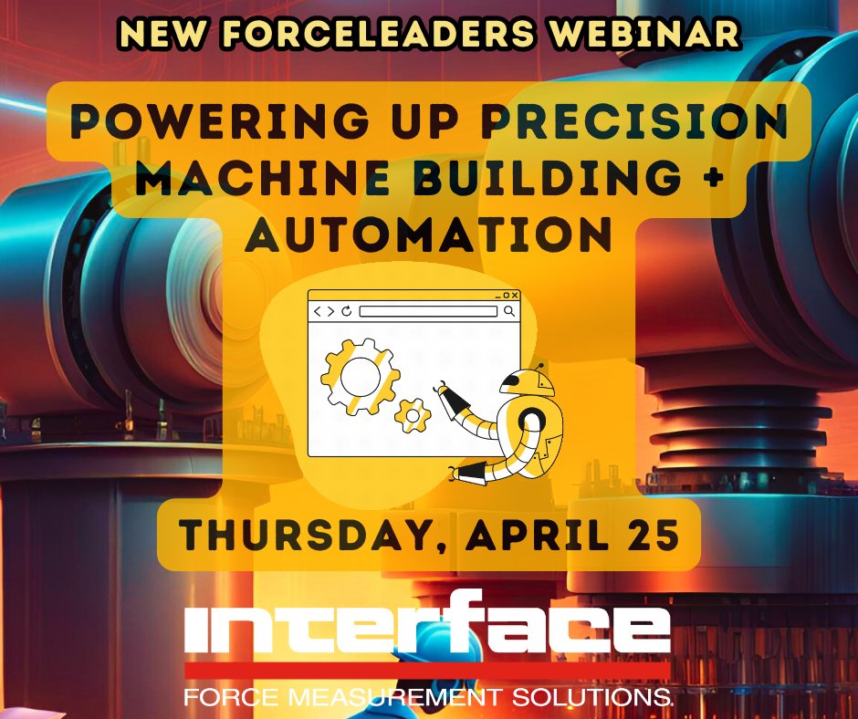 loadcells's tweet photo. ⚡It’s not too late to register for our Powering Up Precision Machine Building and Automation Webinar tomorrow!⚡Learn about achieving peak efficiency and precision in today’s industrial landscape. https://t.co/RMiNXP1Yov
#IndustrialTechnoloy #InterfaceEvent #Webinar #Senors https://t.co/AdheisqaNt