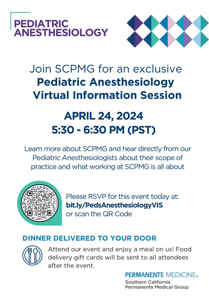 JOIN US TODAY!!! There’s still time to register : us06web.zoom.us/meeting/regist… #pediatric #anesthesiology #peds #HIRINGNOW #zoom #doctors #healthcare #kaiserpermanente