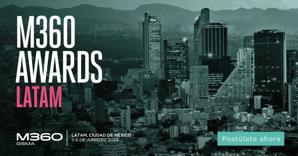 🎉 ¡Celebremos la innovación digital en América Latina! 🏆 Presentamos la 1° edición de los #M360 LATAM Awards. 👩‍💻 Postula tu iniciativa de conectividad con impacto social. La ganadora será elegida por un jurado de notables y anunciada en #M360 LATAM. 👉gsma.at/3waHiin