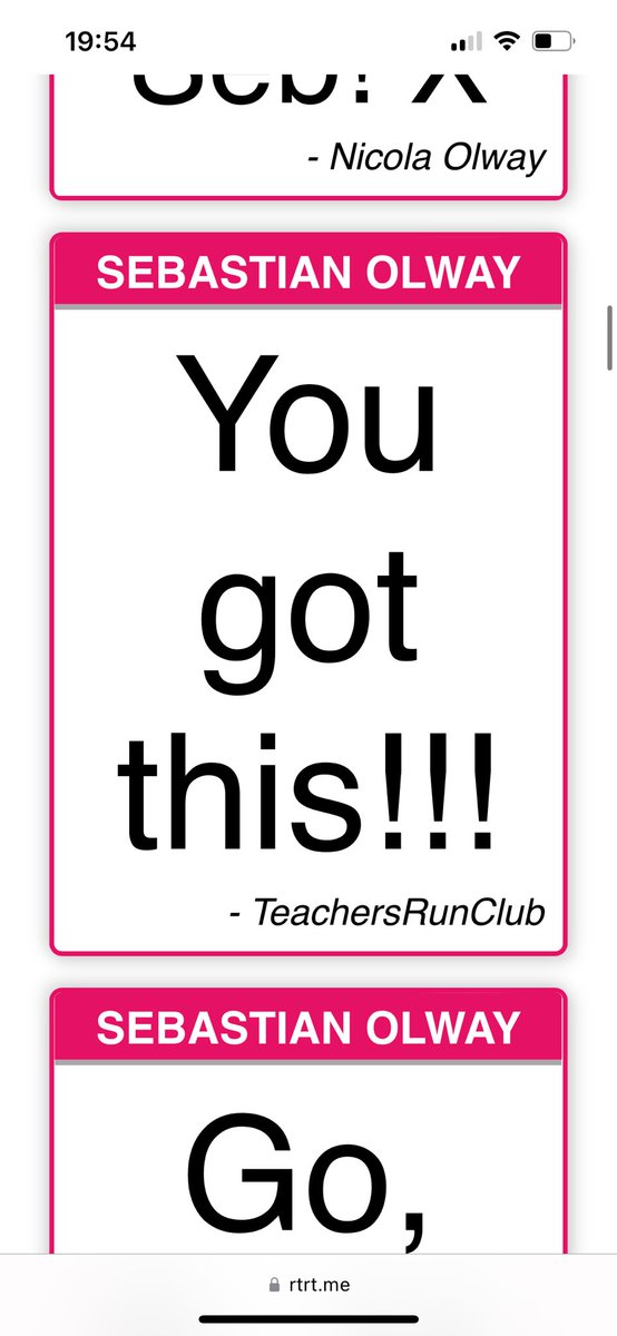 Thank you so much for the belief booster @TeachersRunClub! I had the most amazing day and ran a time I had only ever dreamed of achieving!