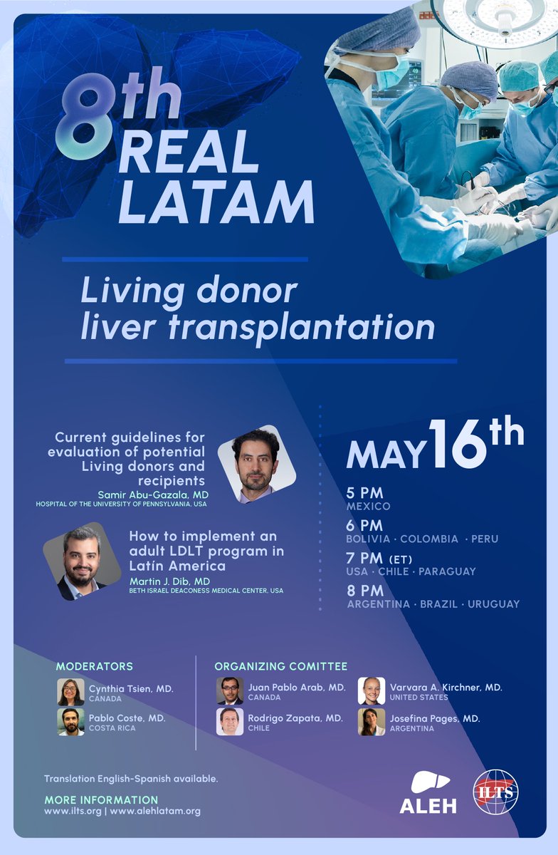 KirchnerVaria's tweet photo. https://t.co/eXQecekmNw

@_ILTS_  @juanpabloarab #ALEH 
Please Join REAL LATAM Webinar - Collaboration between ILTS and ALEH https://t.co/XrG4jcho9t
