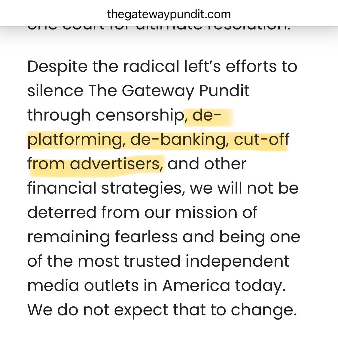 HOLY SHIT: Gateway Pundit is officially broke. We did it!!! 🐾 This was a years-long team effort, but now we can be sure: Gateway Pundit’s best days are behind them. This business will *never* grow again. 💅🏼